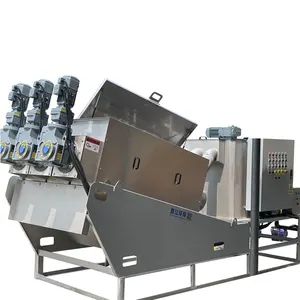 Mesin Sludge Dewatering Perawatan Air Limbah Pemotongan Penyaring Multi Pelat Tekan untuk Pengilangan Gula