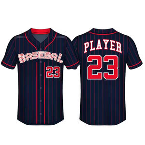 เสื้อเบสบอลสำหรับทุกเพศเสื้อฮิปฮอปพิมพ์ลายดิจิตอลระบายอากาศได้ดีมีกระดุมปักลายตัวเลขตัวอักษร - Product Image 1