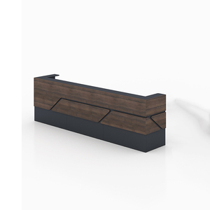 Nuevo diseño de madera, muebles baratos, oficina moderna, pequeño mostrador de recepción - Product Image 3
