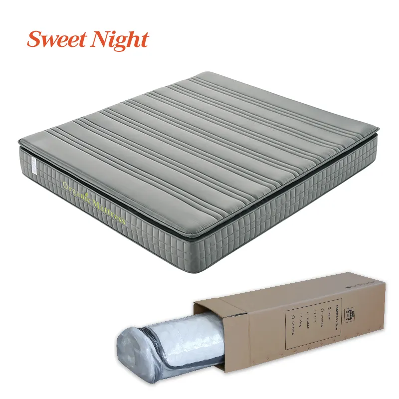 high quality customized thick mattress foldable home used pocket spring bed thick mattress