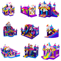 Videurs commerciaux maison de rebond gonflable enfants sautant château combo videur piscine avec toboggan jeux gonflables en plein air