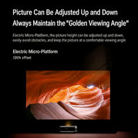 Projecteur laser triple 4K natif JMGO O2 Ultra, 2800 lumens CVIA, ultra courte focale 0,18:1, mise au point automatique, home cinéma intelligent
