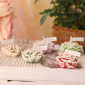 เทียนดอกโบตั๋นหอมระเหยสำหรับบาร์เทียนหอมสำหรับงานแต่งงานงานดิวาลีหอมทำจากขี้ผึ้งพาราฟินงานตามสั่ง - Product Image 2