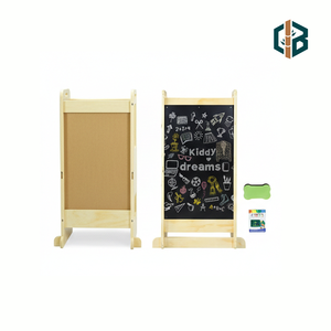 Torre di Apprendimento Montessori in Legno di Bambù per Bambini, Sgabello da <span class=keywords><strong>Cucina</strong></span> con Ringhiera di Sicurezza, Tavolino per Bambini Personalizzabile - Product Image 5