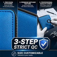 Dompet Kulit PU Premium Pria Tipis dengan Resleting, Tempat Kartu, Dompet Pria Kulit Vegan, Dompet Koin, Grosir, Logo Custom