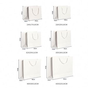 LH Wholesale Eco-Friendly <b>Biodegradable</b> Kraft Custom Printed Luxury <b>Paper</b> Bags Ribbon Handles Microwaves Resistant Gift - Product Image 3