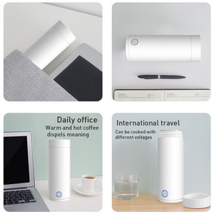 Hervidor de <span class=keywords><strong>agua</strong></span> eléctrico portátil para turista, calentador de <span class=keywords><strong>agua</strong></span> <span class=keywords><strong>pequeño</strong></span> para coche, <span class=keywords><strong>termo</strong></span> con calefacción, venta al por mayor - Product Image 5