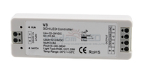 Contrôleur de variateur d'intensité RGB CCT V3 DC12V 24V 3 canaux 2.4G RF pour bande LED avec télécommande, charge maximale 288W