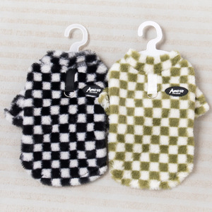 Luxo Fuzzy <span class=keywords><strong>Dog</strong></span> Sweater Coat Plaid Warm Winter Puppy <span class=keywords><strong>Dog</strong></span> <span class=keywords><strong>Clothing</strong></span> Soft Pullover <span class=keywords><strong>Pet</strong></span> Vestuário <span class=keywords><strong>Pet</strong></span> Clothes para Medium Small Dogs