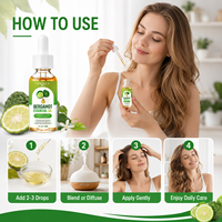 Huile essentielle de bergamote pure à 100% pour les cheveux, la peau, le diffuseur, l'aromathérapie et la fabrication de savon artisanal