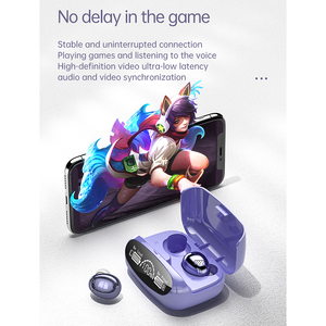 Audífonos Intrauditivos Inalámbricos <span class=keywords><strong>M23</strong></span> TWS con Diseño de Espejo Plateado, Bluetooth 5.0, Color Morado - Product Image 5