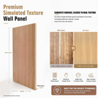 Panneau décoratif WPC pour plafond/mur intérieur avec revêtement imitation bois pour une protection acoustique moderne de la maison