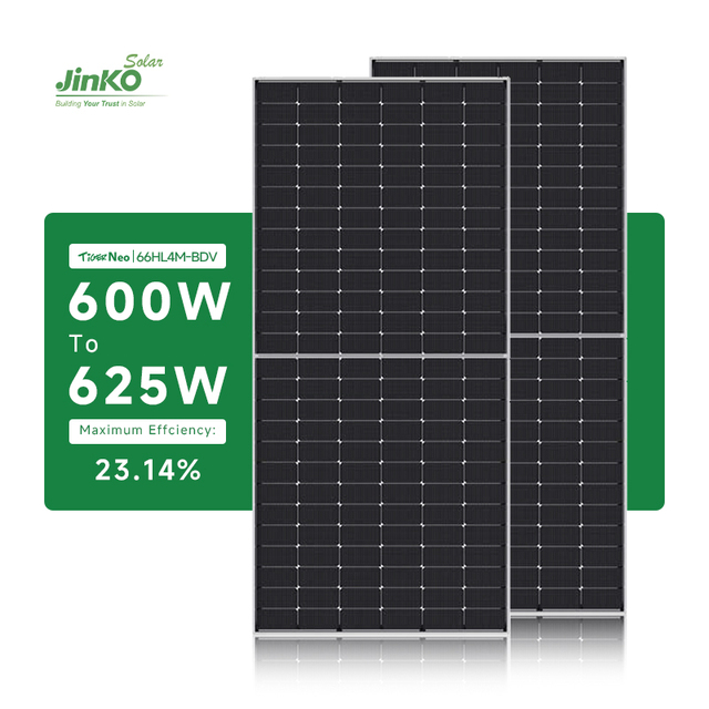 For Jinko Solar Energy Panels High-Efficient 600W/625W Mono Photovoltaic Power Panel with for Topcon EU Stock PERC Type Black