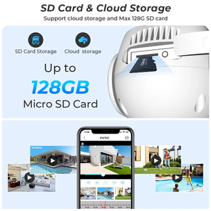 Icsee Mini Wifi máy ảnh thông minh ai con người phát hiện chuyển động mạng Máy ảnh với tầm nhìn ban đêm không dây an ninh PTZ <span class=keywords><strong>camera</strong></span> ngoài trời - Product Image 4
