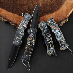 Bochen Đen Lớp Phủ Lưỡi Dao Xách Tay Dây Cắt 3D In Ấn Nhựa Xử Lý Nhỏ Dao Cắm Trại Survival Pocket Dao - Product Image 5