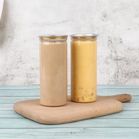 Boîte de conserve ronde en PET de 250 ml, 330 ml, 350 ml pour boissons gazeuses et jus froids avec couvercle à anneau en aluminium