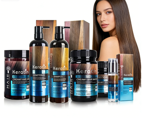 Set <span class=keywords><strong>per</strong></span> la Cura dei <span class=keywords><strong>Capelli</strong></span> con <span class=keywords><strong>Cheratina</strong></span>, <span class=keywords><strong>Shampoo</strong></span> e Balsamo <span class=keywords><strong>per</strong></span> Riparare i <span class=keywords><strong>Capelli</strong></span> Danneggiati - Product Image 1
