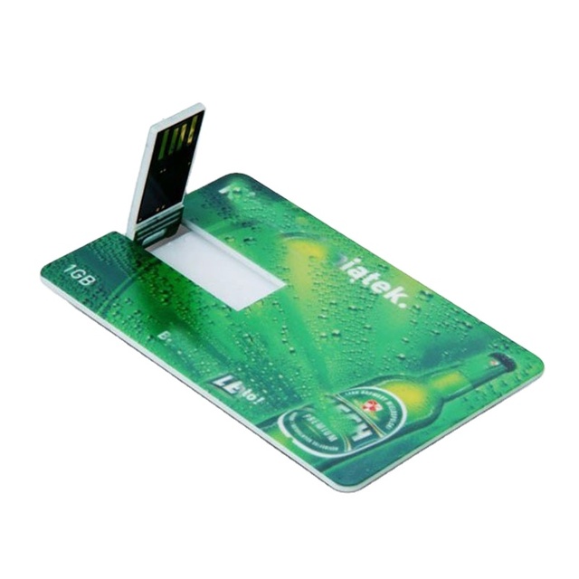 2GB 8GB 16GB 32GB Wafer Music Business Card USB Flash Drive Credit Card USB with Colorful Logo Print