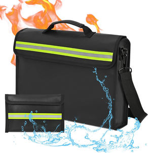 Feuerfeste Isolierte Silikon-Glasfaser Wasserdichte Modische Multifunktionale Große Kapazität Geld-Dokumententasche <span class=keywords><strong>Safe</strong></span> Box Geldbörse - Product Image 1