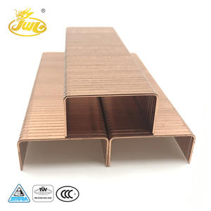 चीन हार्डवेयर फैक्टरी थोक कम कीमत उच्च गुणवत्ता 32MM 16GA कॉपर मढ़वाया गत्ते का डिब्बा स्टेपल यू-प्रकार कील - Product Image 5