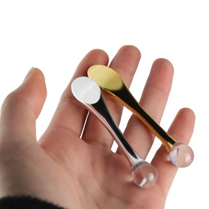 Espátula de plástico para maquillaje, crema facial de belleza blanca y negra, cuchara cosmética, venta al por mayor - Product Image 6