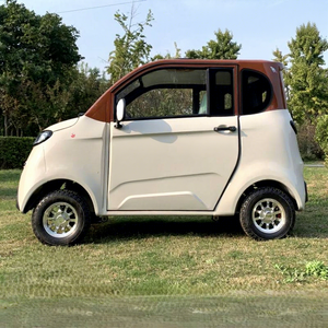 Mini-voiture électrique chinoise 2026 à quatre roues, blanche, avec design de dessin animé, entièrement fermée, pour transport personnel adulte, multicolore - Product Image 3