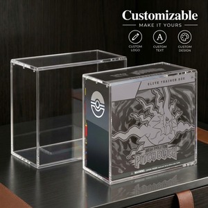 Espositore in acrilico personalizzato 5+8mm con coperchio magnetico N52, anti-ingiallimento 8 anni, per Mega Evolution Pitch Black Trainer Box - Product Image 1