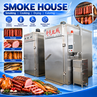 Four à fumage alimentaire commercial en acier inoxydable, machine à fumer pour viande, saucisses et poisson