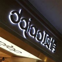 Enseigne publicitaire lumineuse personnalisée, lettres 3D, logo LED, design en acrylique, enseigne de magasin de tabac, extérieur, métal