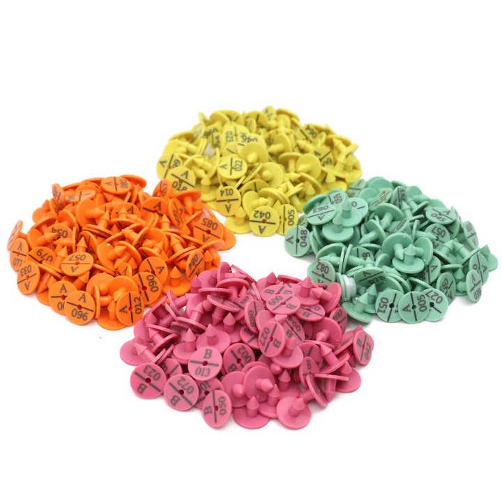 100 Etichette Auricolari Per Bestiame - Targhette Gialle In TPU Per Identificazione Animali - Foto 10