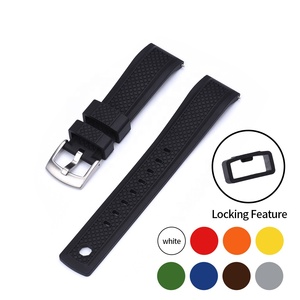 JUELONG Bracelet de remplacement <span class=keywords><strong>Summit</strong></span> Fkm Caoutchouc Bracelet de <span class=keywords><strong>montre</strong></span> à dégagement rapide 20mm 22mm Bracelet de <span class=keywords><strong>montre</strong></span> en caoutchouc pour <span class=keywords><strong>montre</strong></span> de plongée - Product Image 1
