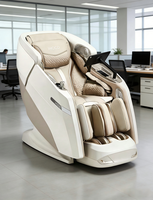 Fauteuil de massage chauffant intelligent à bras robotique 4D avec contrôle indépendant de la température et trois niveaux de réglage
