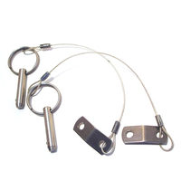 Accessoires pour système de sonorisation Line Array : Système de transmission unidirectionnel à piston en acier inoxydable 304, finition argentée polie, verrouillage à bille