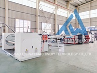 Ligne de production de machines d'extrusion et de thermoformage pour feuilles rigides transparentes en plastique PVC, PET, PP, PE, PLA, acrylique