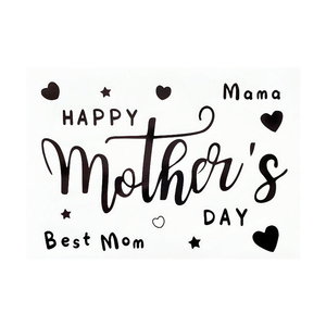 Buona festa della mamma Bobo lettere decalcomanie e adesivi palloncini Bobo in PVC trasparenti decorazioni per festeggiare la festa del papà - Product Image 5