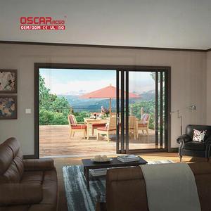 Puerta Corredera de Vidrio y Aluminio de 3 Piezas, Ideal para Oficinas, Hogares y Espacios Comerciales - Product Image 1