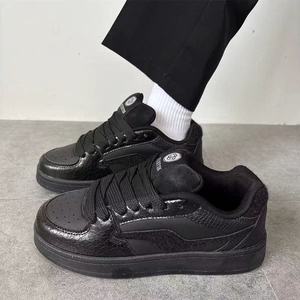 Zapatos Deportivos Casuales de Moda para Hombre, Invierno, Estilo Skate, Forro de Algodón, Parte Superior de PU, Suela de Goma, Venta Directa - Product Image 4