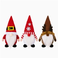 Porte-couverts de Noël Gnome sans visage, sacs pour couteau, fourchette et cuillère, décoration de table de Noël