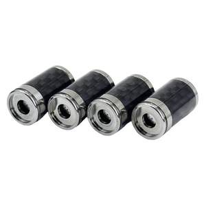 Capuchon de valve universel en fibre de carbone pour pneu de voiture avec logo D2324 - Product Image 3
