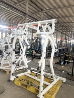 Machine à ramer à charge libre en acier, équipement de gym commercial avec caractéristiques de sécurité pour l'entraînement musculaire, la musculation et les clubs de fitness
