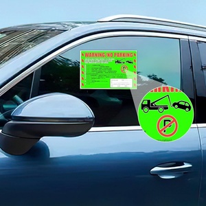 Calcomanías de advertencia de estacionamiento ilegal resistentes a la intemperie, adhesivo resistente a los rayos UV y difícil de quitar para el control de estacionamientos al aire libre - Product Image 6