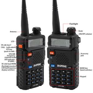 Walkie Talkie de Banda Dual VHF/UHF de 5W para UV-5R con Pantalla LED, Batería de 1000-1500mAh, Resistente al Agua IPX-1 - Product Image 2