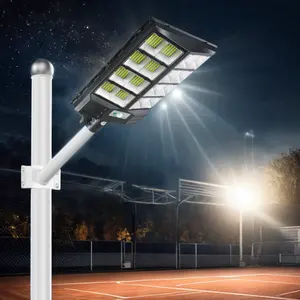 Hot sale IP65 Waterproof Battery Power Panel Lights 400W 1000W Garden Street Deck With Remote Control Led Solar Street Light