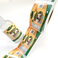 Autocollants personnalisés en vinyle imprimé imperméable fabriqués en Chine, étiquettes personnalisées pour bouteilles d'eau et de jus