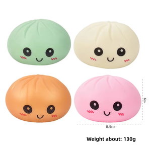 Dumpling Squishy Géant Mystère Réaliste, Jouet Squishy à Presser en Forme de Dumpling avec Visages et Cuiseur Vapeur - Product Image 1