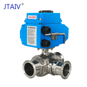 ตัวควบคุมการไหลของน้ำ JTAIV Factory Ball High SS304/316 แบบแอคชูเอเตอร์หนีบ 3 ทาง OEM - Product Image 5