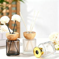Diffuseur de parfum de luxe en verre dépoli 100ml 200ml – Bouteille de diffuseur d'huiles parfumées pour assainisseur d'air domestique