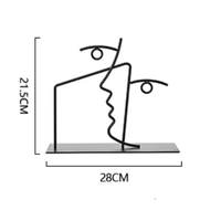 Fil métallique minimaliste pour femme, corps féminin, Art déco abstrait pour chambre à coucher, salle de bain, salon, maison