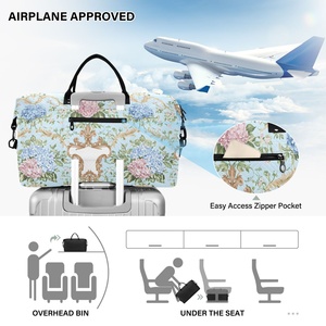 Bolsa de Gimnasio Promocional con Diseño de Logotipo Personalizado al por Mayor, Juego de Maletas Ligeras, Bolsas de Viaje con Bolsa de Aseo - Product Image 5