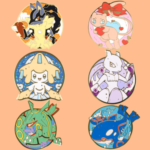 Broche en alliage <span class=keywords><strong>Pokémon</strong></span> de dessin animé mignon, badge en métal plaqué or avec gravure pour accessoires de sac et décorations d'anniversaire - Product Image 4